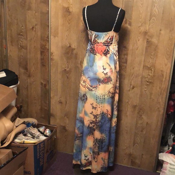 Awesome Sleeveless Long Designer Dress with Hearts ❤️ and Sequins-VALENTINES DAY - Picture 12 of 16